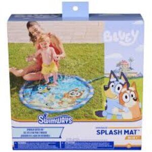 Bluey Sprinkler Splash Mat, Kids Splash Pad & Outdoor Toys 40x40 NWT